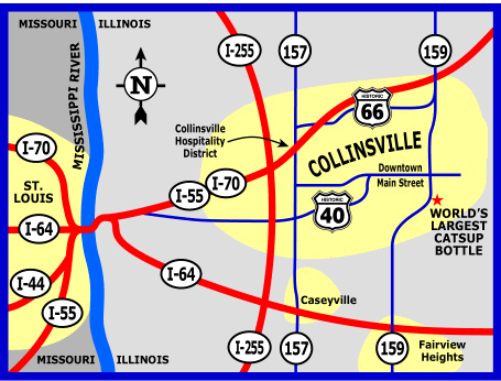 World's Largest Catsup Bottle - Collinsville, Illinois